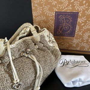 Brighton Masterpiece Collection-"Irina" Pearl/Platinum Handbag